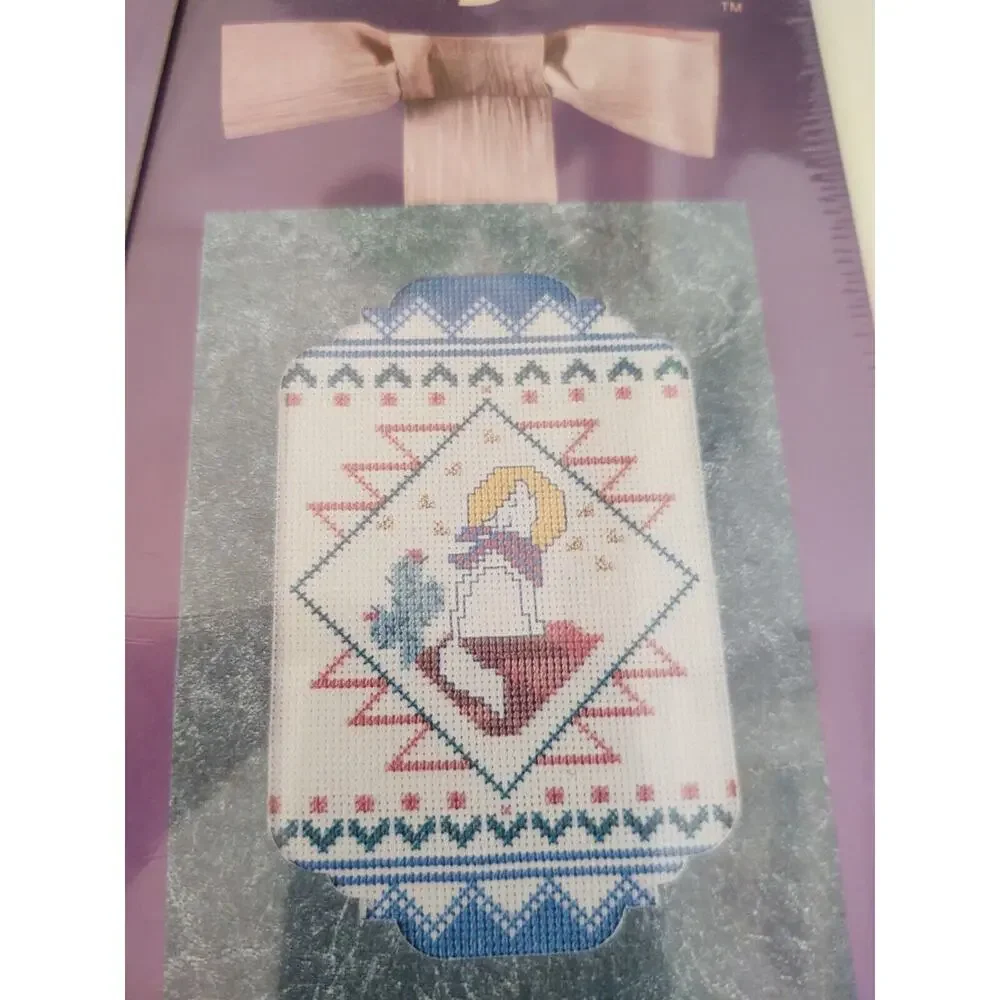 2 Southwest Cross Stitch Kit Coyote & Adobe House includes Mats 5x7